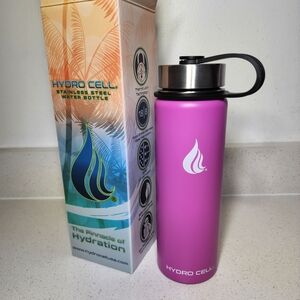 Hydro Cell 24 oz Stainless Steel Water Bottle New In Box Fuchia Color